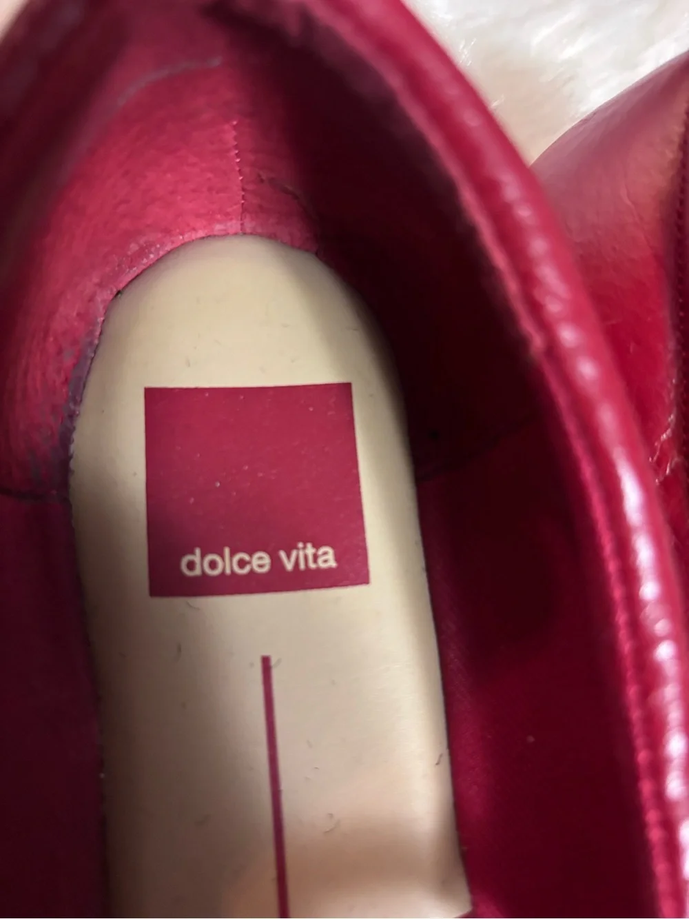 Dolce Vita Mary Jane Flats in Red